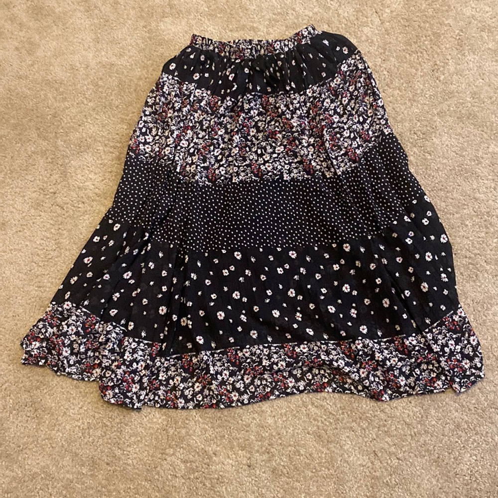 BLU PEPPER Multi Pattern Skirt